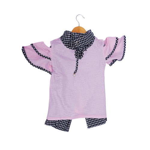 Stylish Kids' Organic Cotton Top with Flare Sleeves