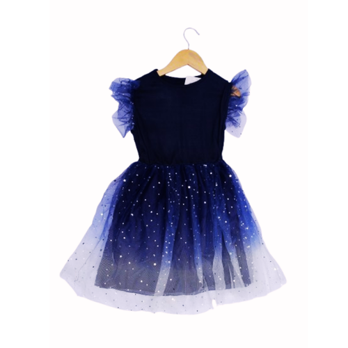 Stylish Kids' Organic Cotton Dress with Tulle Skirt