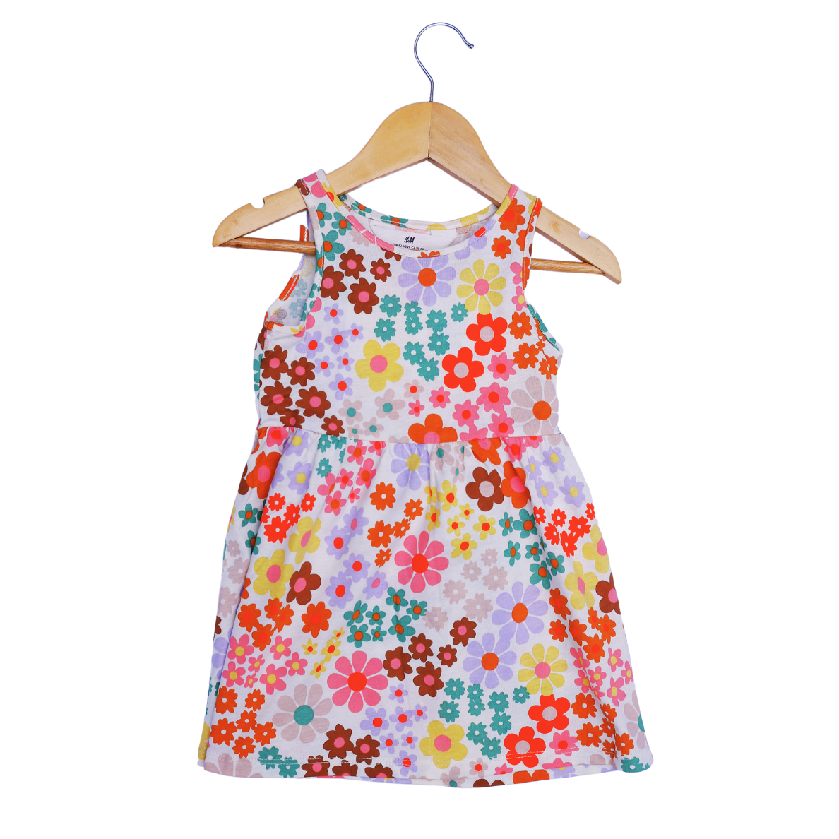 Floral Sleeveless Kids Dress – Vibrant & Comfy Summer Wear